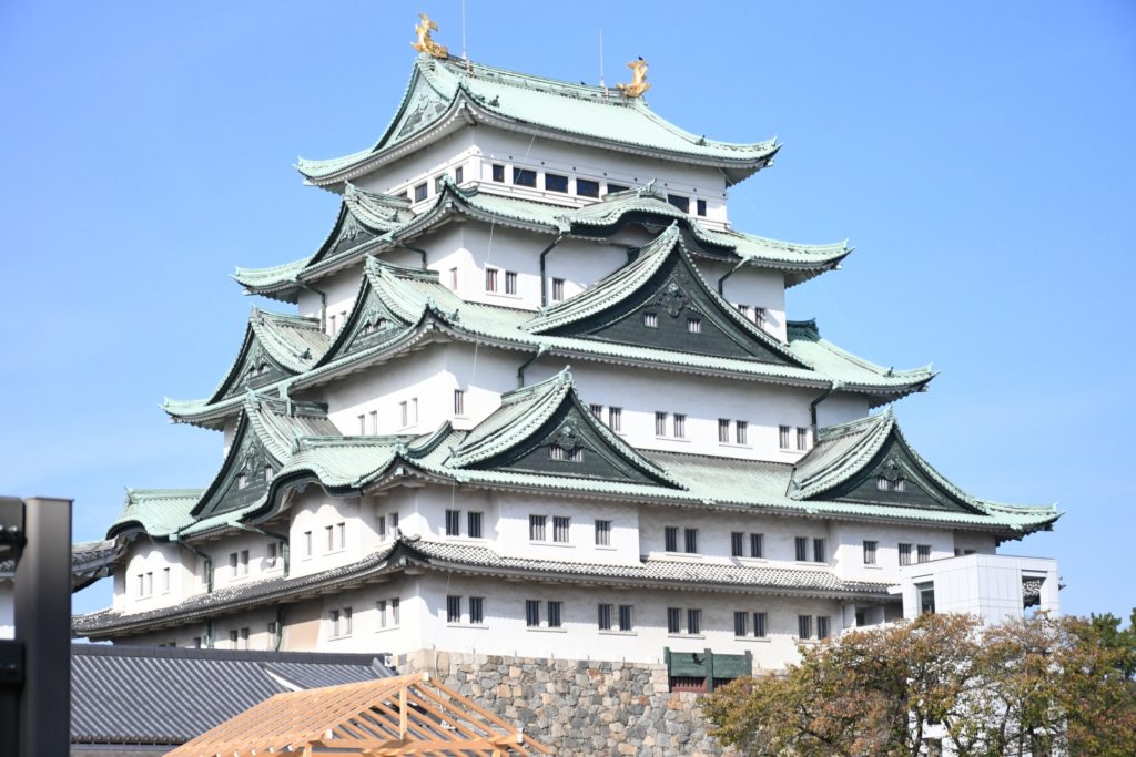 Nagoya Castle and its golden roof ornaments