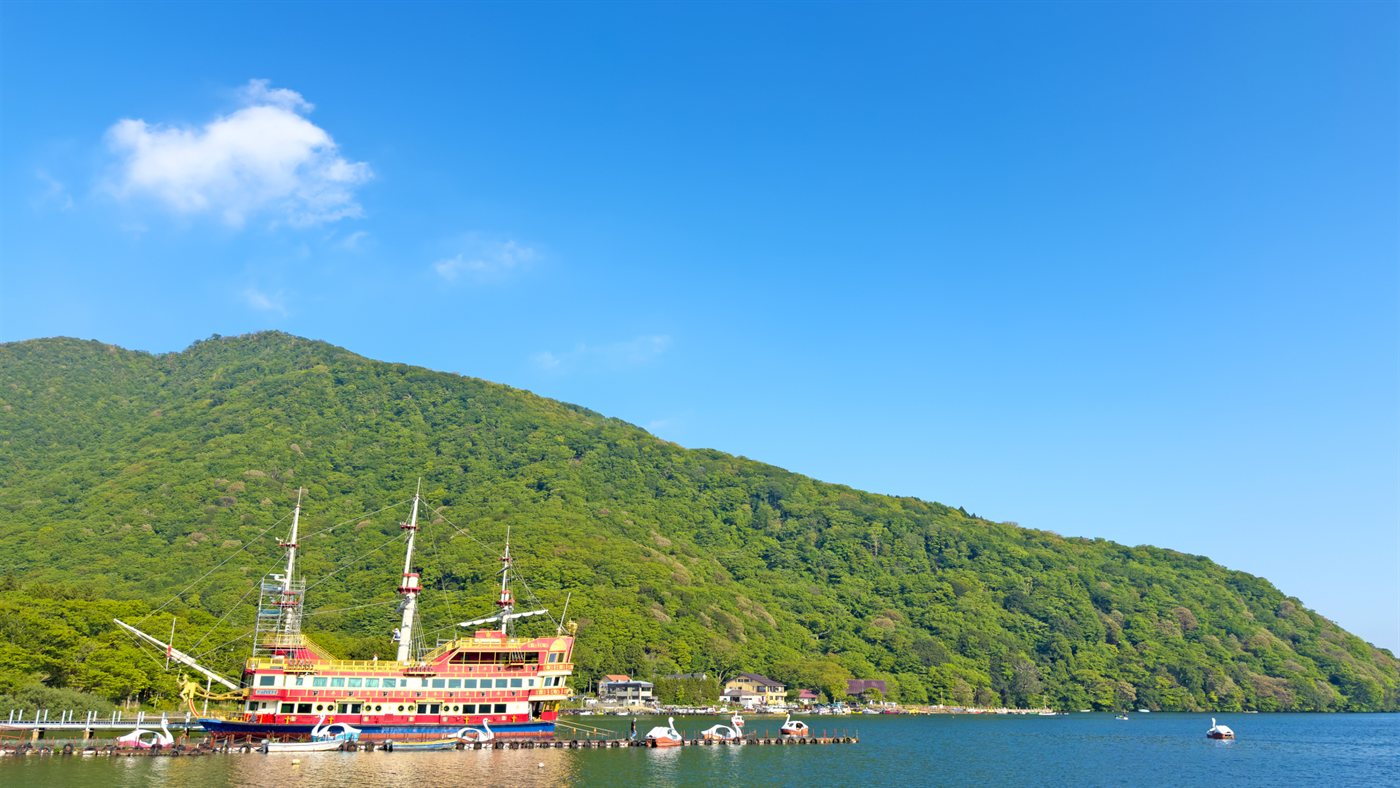 A pirate ship sightseeing boat on Lake Ashi in Hakone